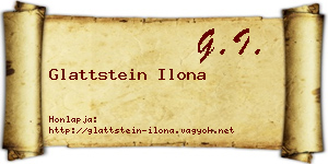 Glattstein Ilona névjegykártya